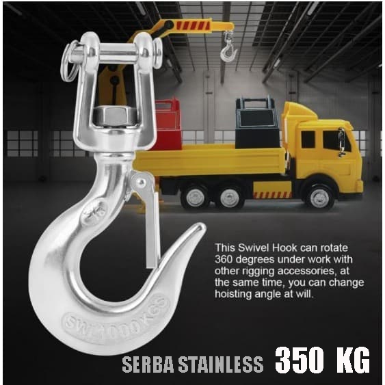 Stainless Steel 304 SS 304 SWIVEL LIFTING HOOK 350KG