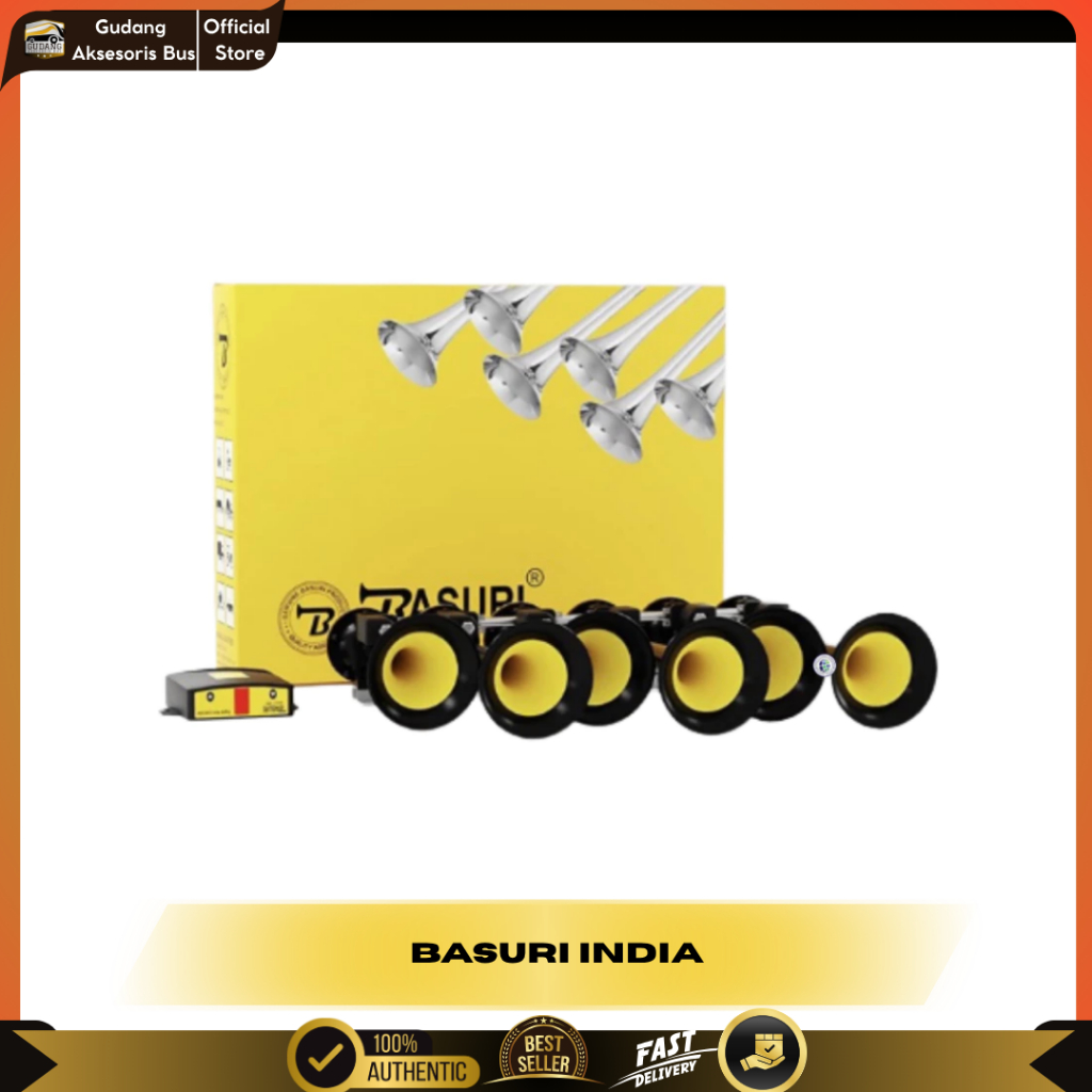 Klakson Basuri Original India 12V - 24V/Basuri India