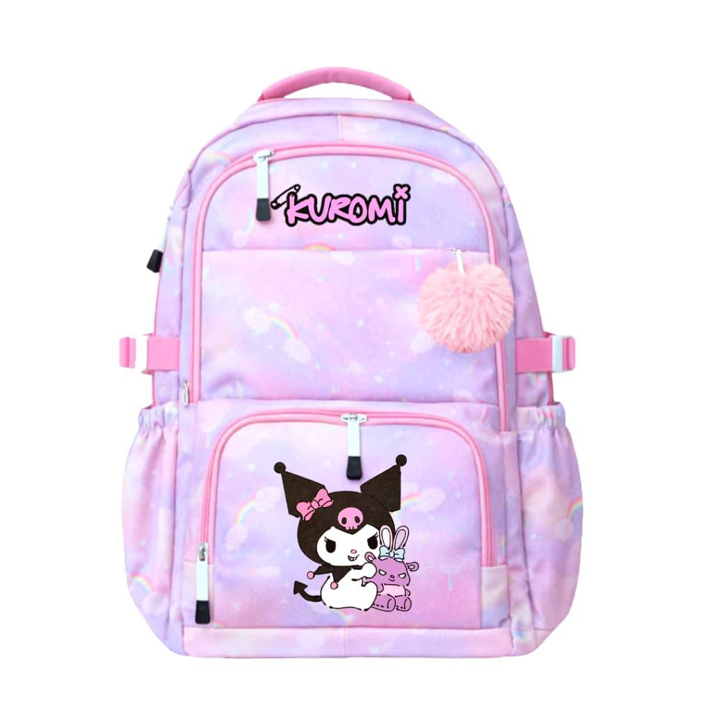 TAS RANSEL ANAK SD SMP PEREMPUAN WARNA RAINBOW