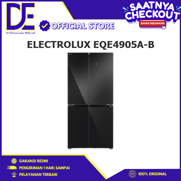 ELECTROLUX EQE4905A-B KULKAS 4 PINTU TASTELOCK 496L