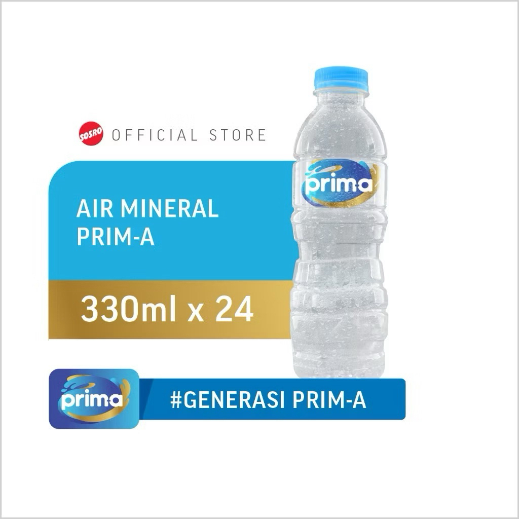 PROMO FREE ONGKIR AIR MINERAL PRIMA 330ML (1 DUS ISI 24 BTL)