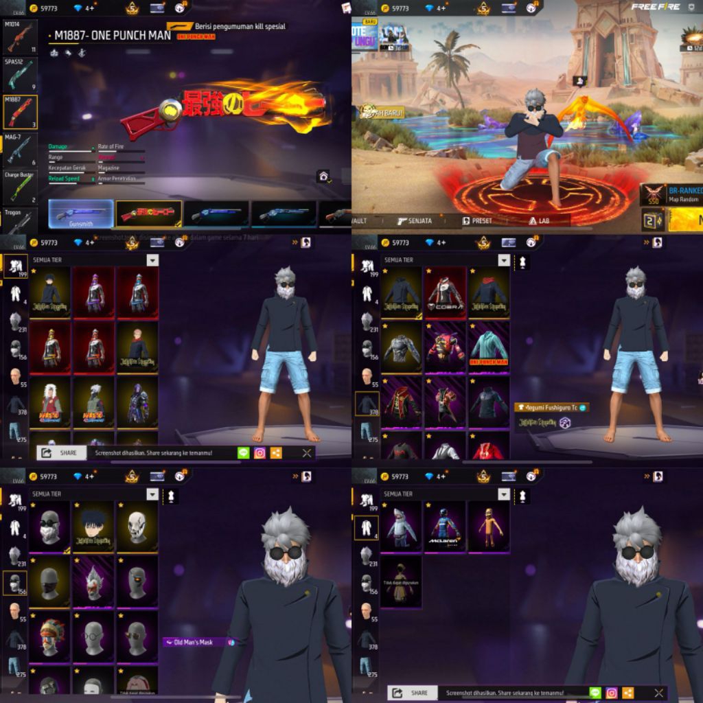 ready stok akun ff sultan terbaru dan termurah stok terbatas