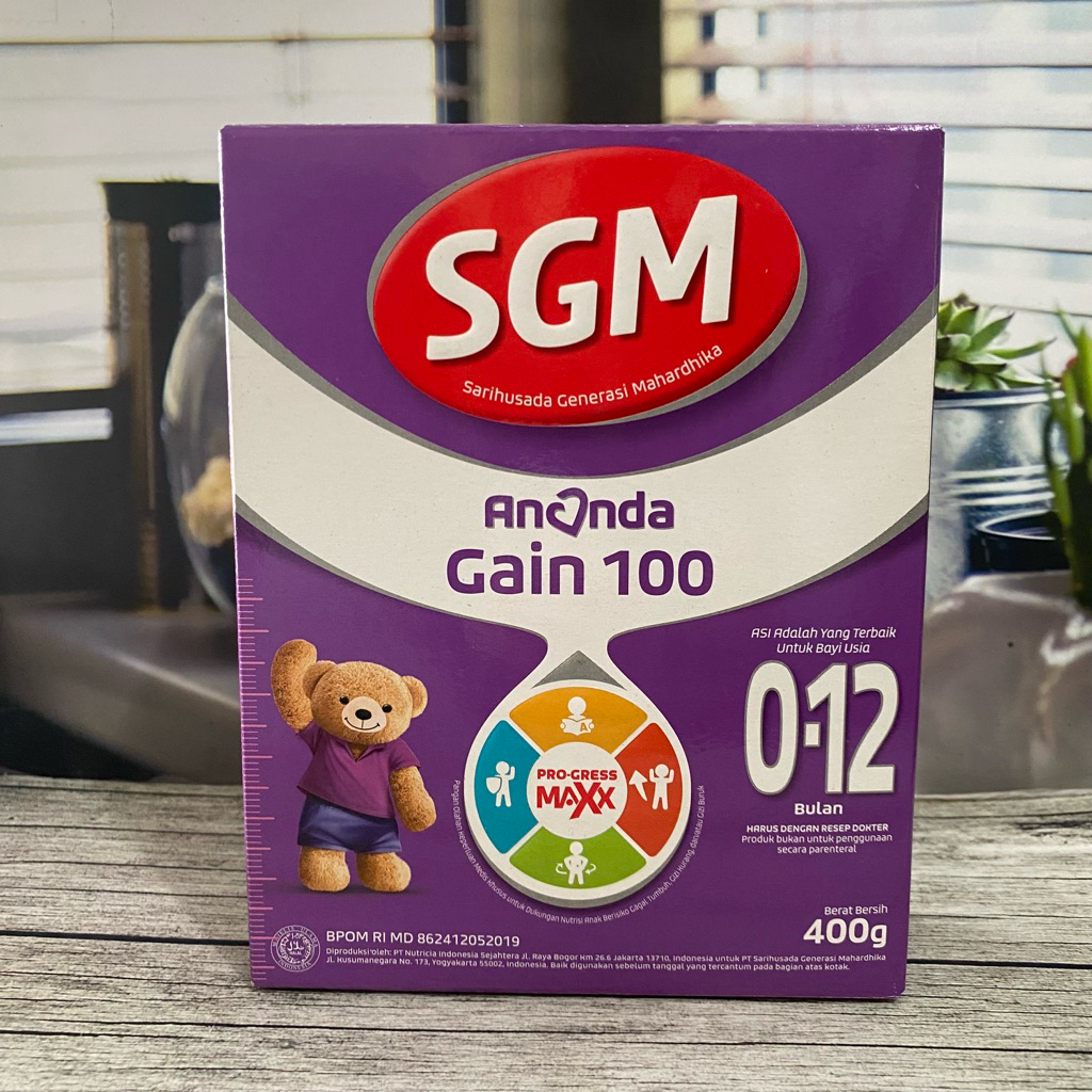 SGM Ananda Gain100 400gram - Susu Gizi Tumbuh Kembang Bayi