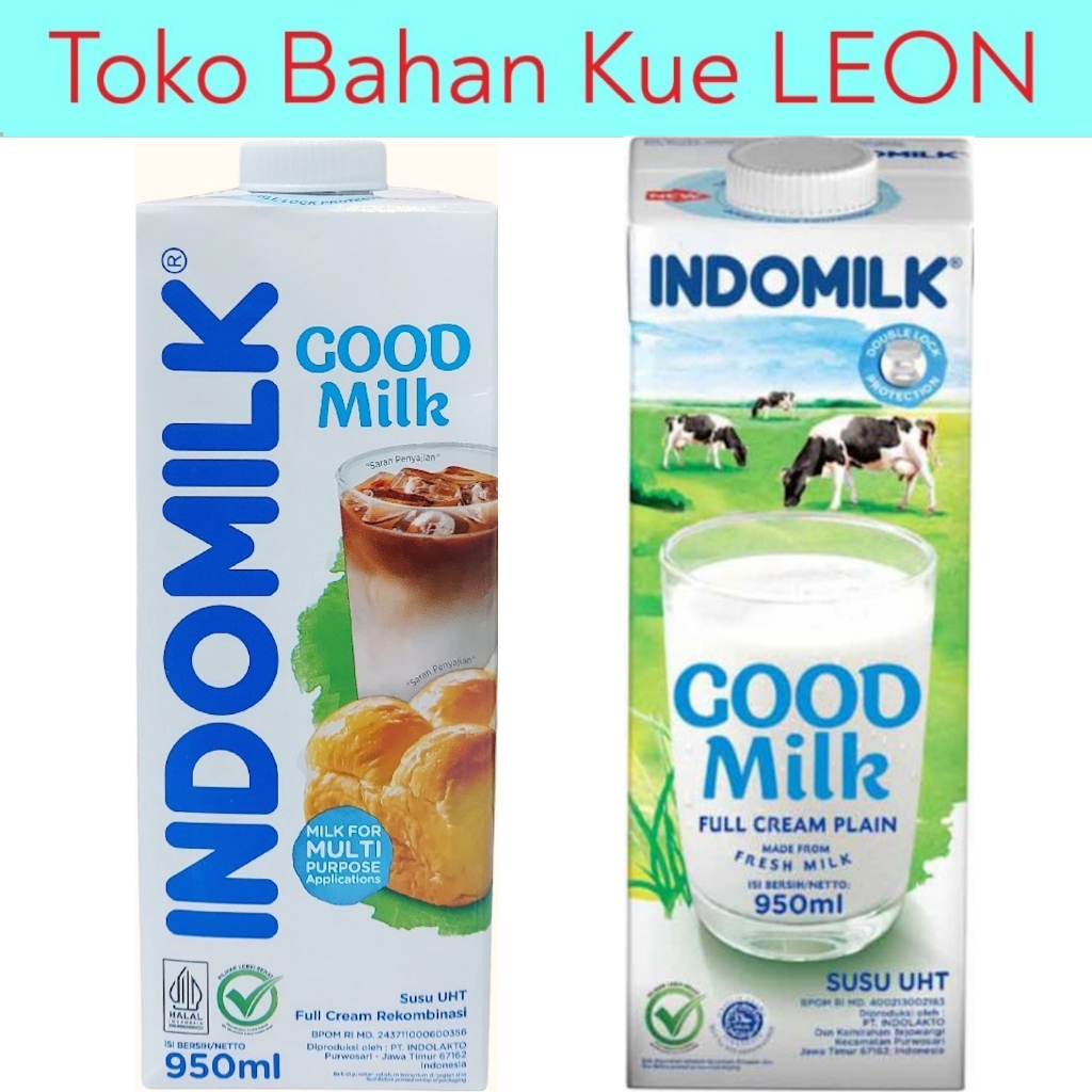 Indomilk Full Cream UHT Milk Plain 950ml