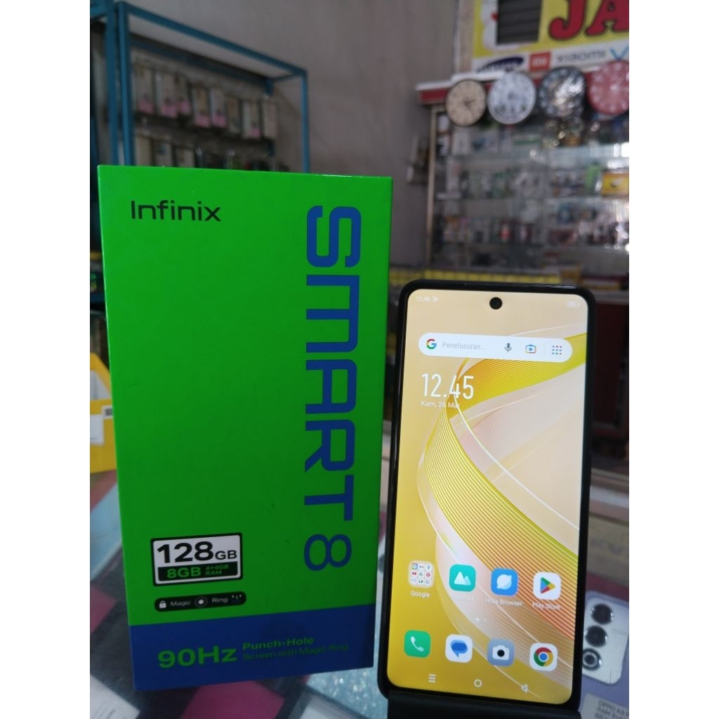 HP SECOND MURAH BERGARANSI INFINIX SMART 8 RAM 4+2/128 LCD ORIGINAL