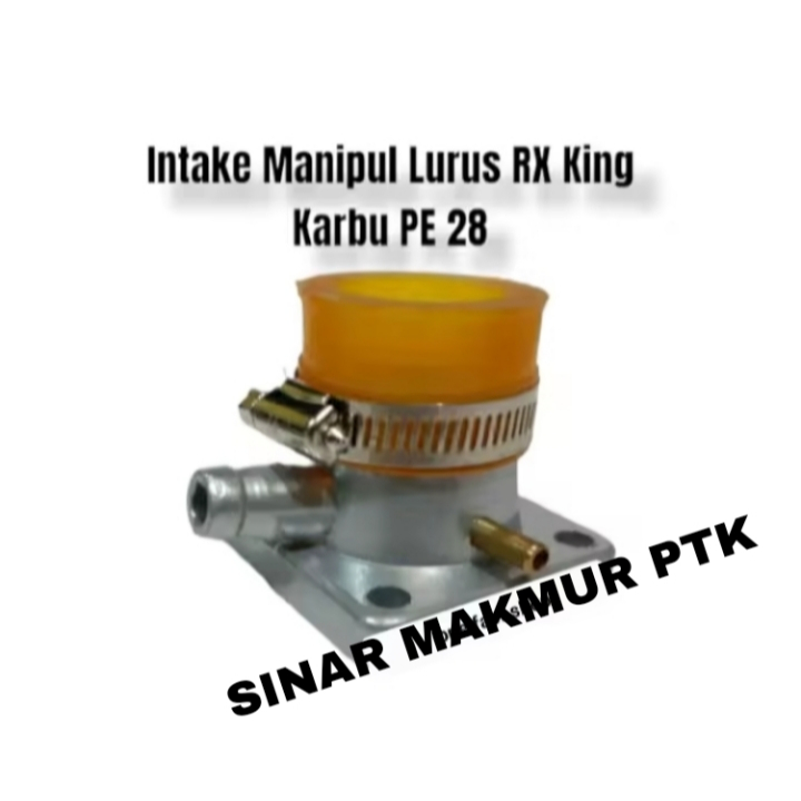 Manipul Manipol Intake Intek Karbu PE 28 PWK 28 miring lurus RX KING NEW OLD RXS Intek RX king kotak