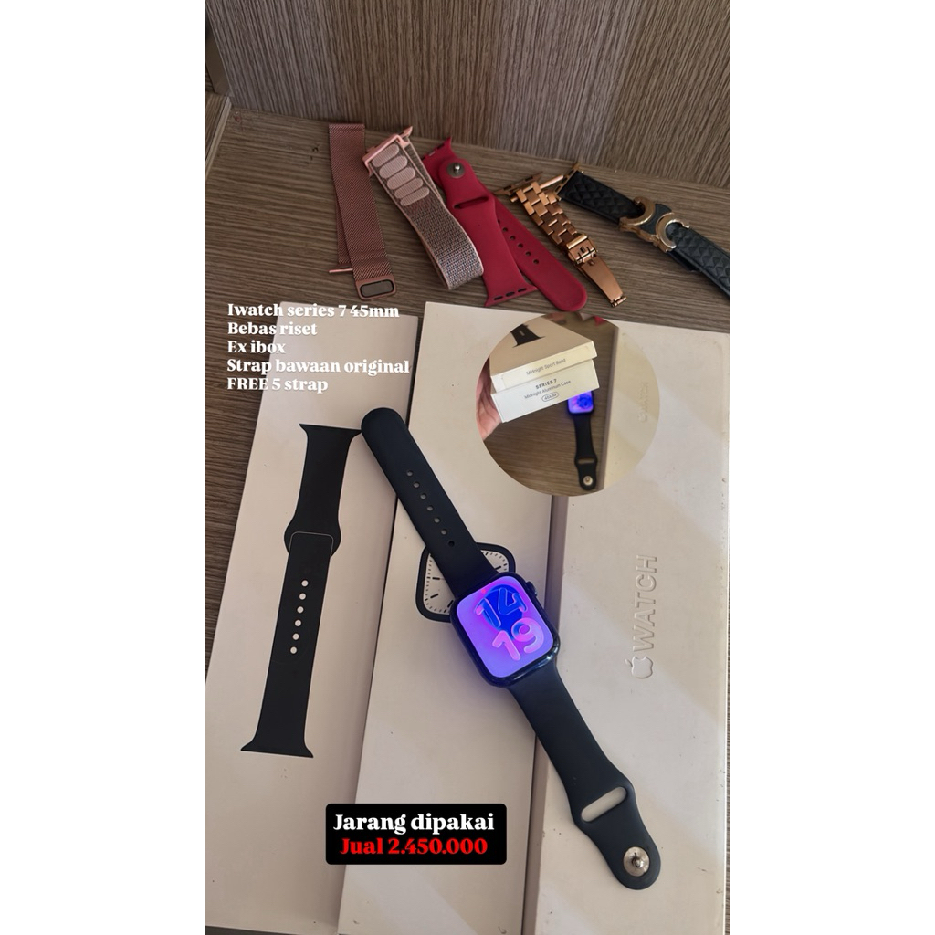 iwatch series 7 (45mm) ex garansi resmi