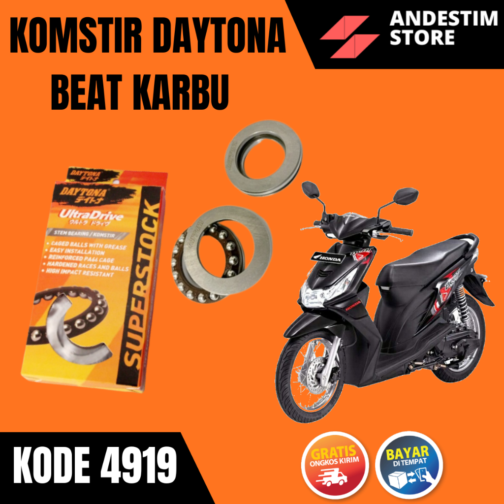 Komstir daytona racing honda beat karbu original 4919