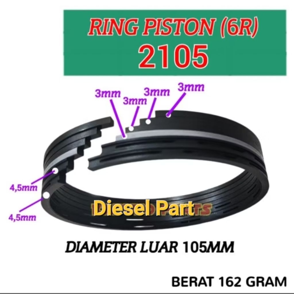 Ring Piston DF 2105 6Ring