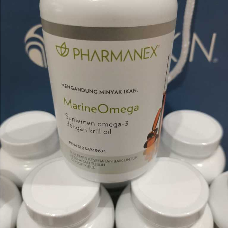SUPLEMEN MARINE OMEGA ISI 120KAPSUL 1 BOTOL ORIGINAL PHARMANEX (MENGANDUNG DHA)