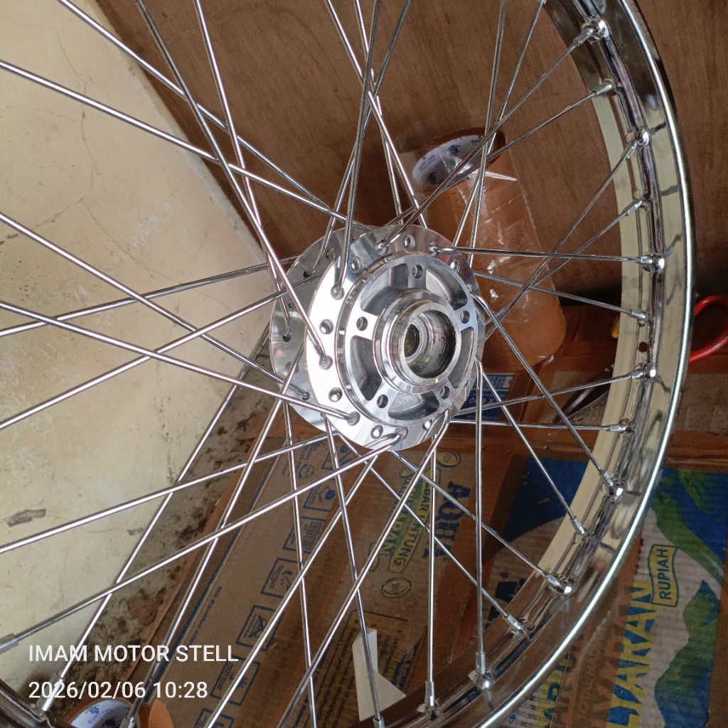 velg depan ring21, all motor siap pasang