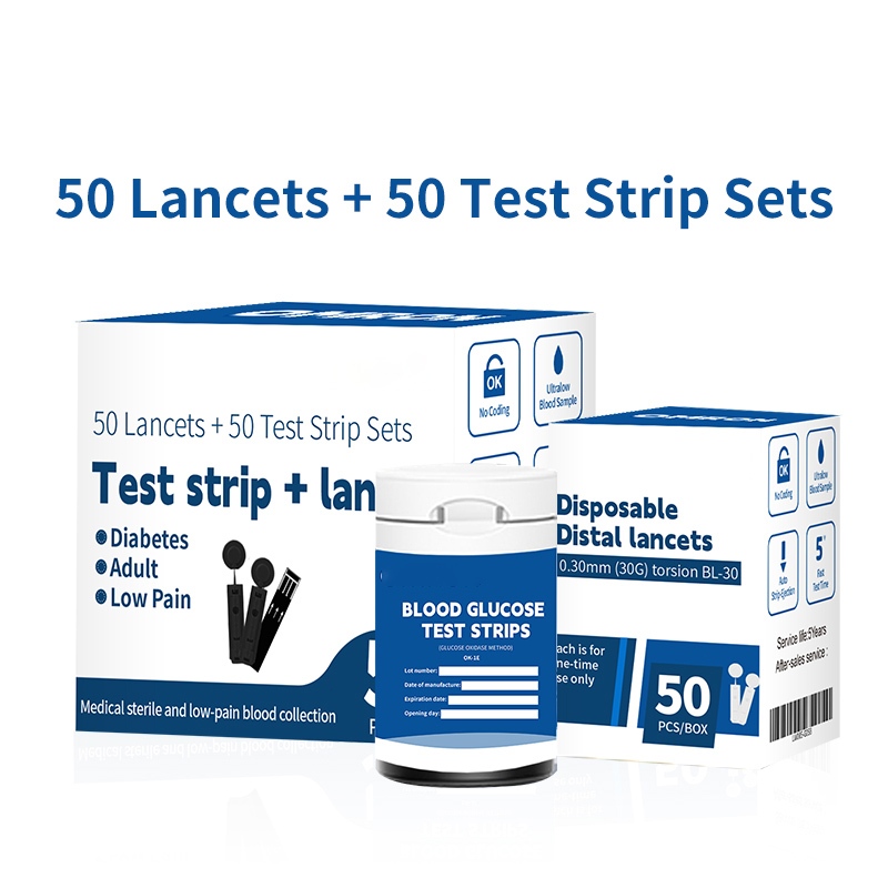 Strip Gula Darah(50 Strip+Lancet) Stik Gula Darah Cek gula darah