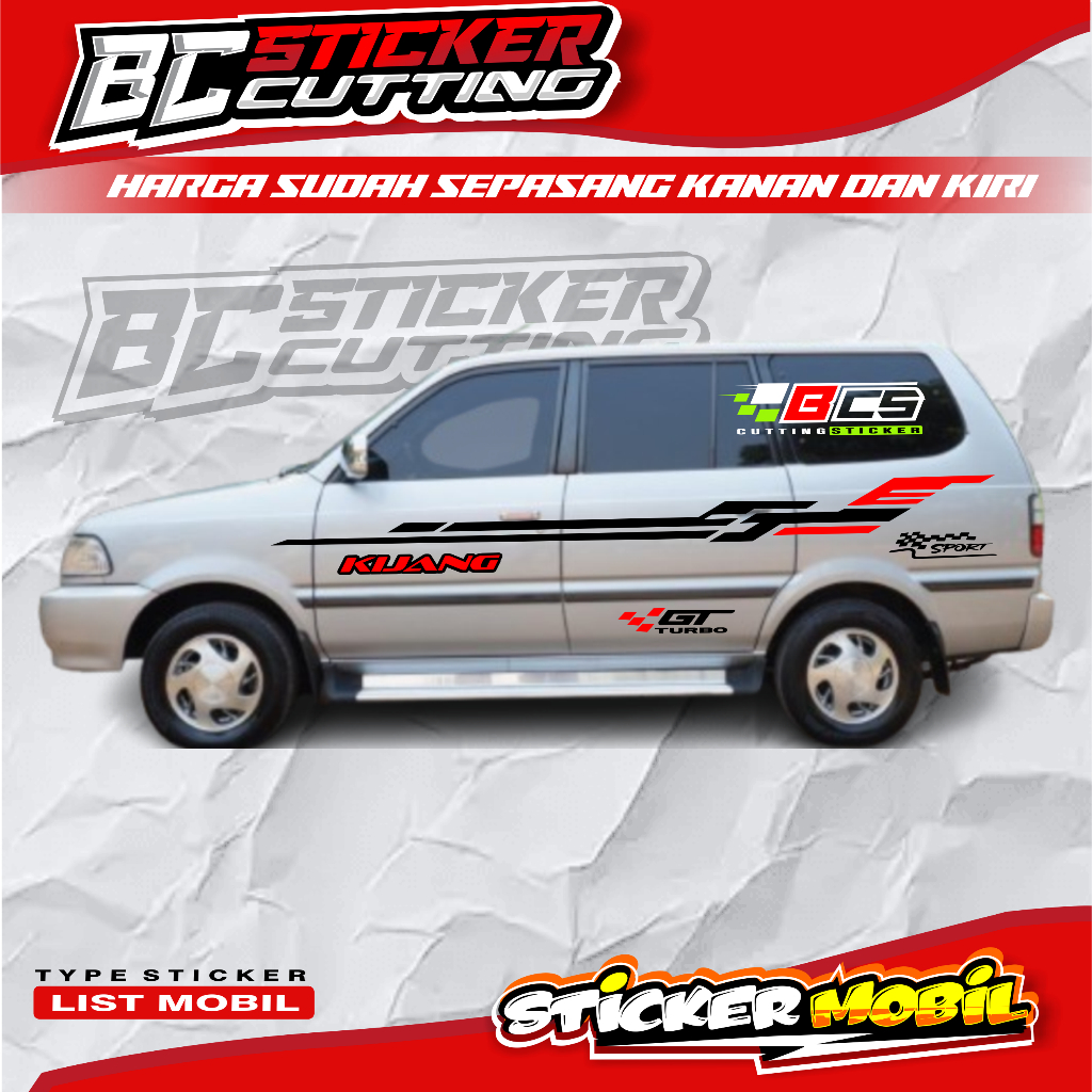 Stiker Mobil Kijang Super Stiker Body Kijang Super Stiker Kijang Super Cutting Sticker Terbaru