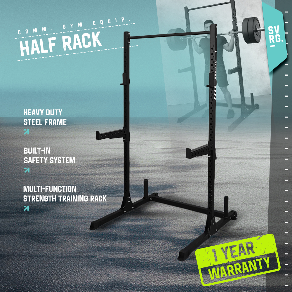 SVRG Half Rack 50mm - Gym Fitness Power Half Rack