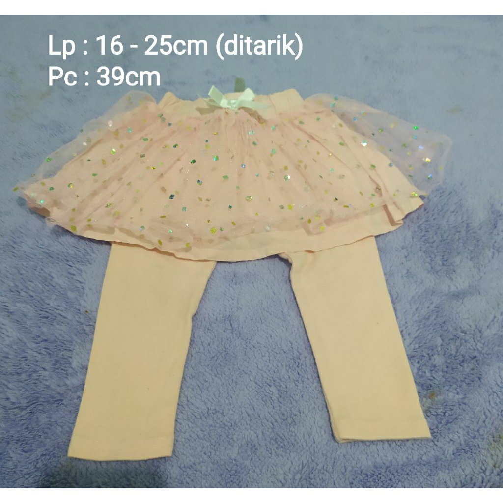 legging rok tutu preloved