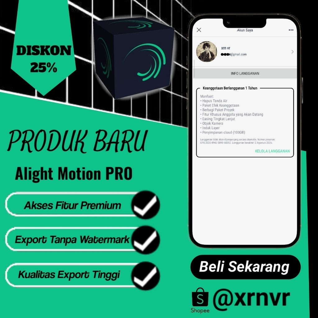 ALIGHT MOTION PREMIUM 1 TAHUN ACC PRIVATE