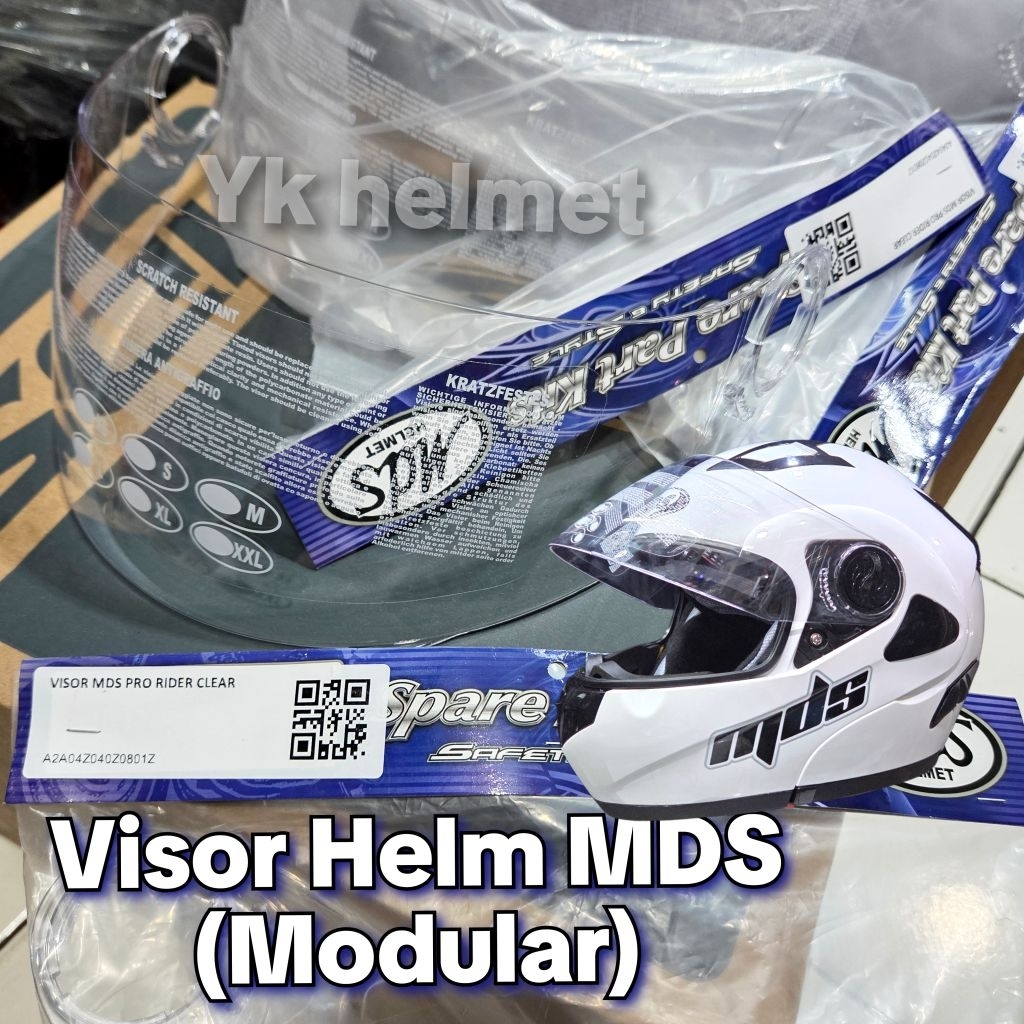 VISOR MDS PRO RIDER - kaca helm mds pro rider kaca mds modular