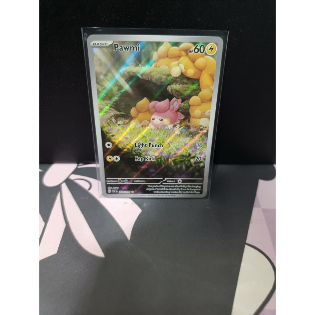 Pawmi Illustration Rare - Paldean Fates