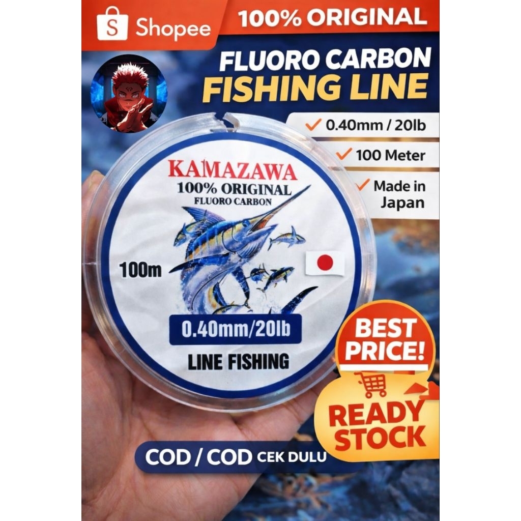 SENAR PANCING FLUOROCARBON KAMAZAWA 100 METER