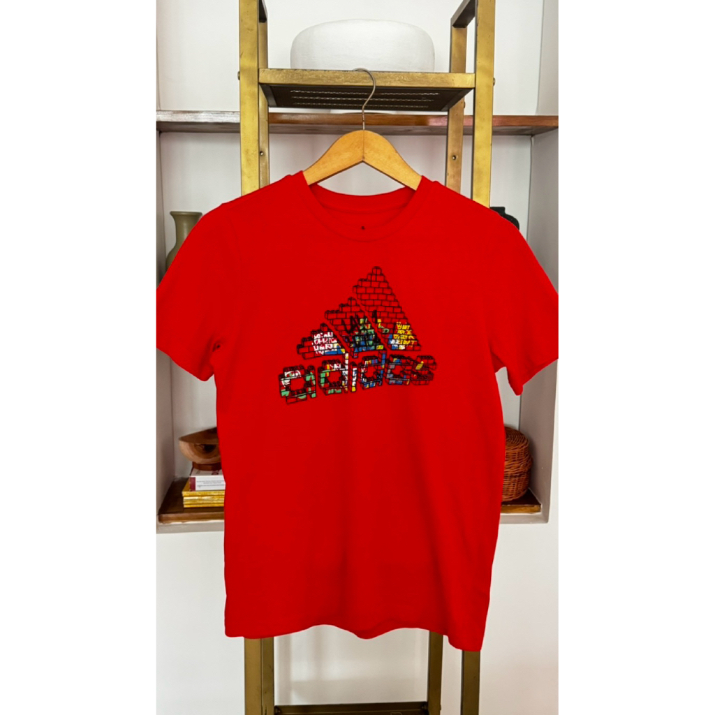 Kaos Adidas x Lego Merah