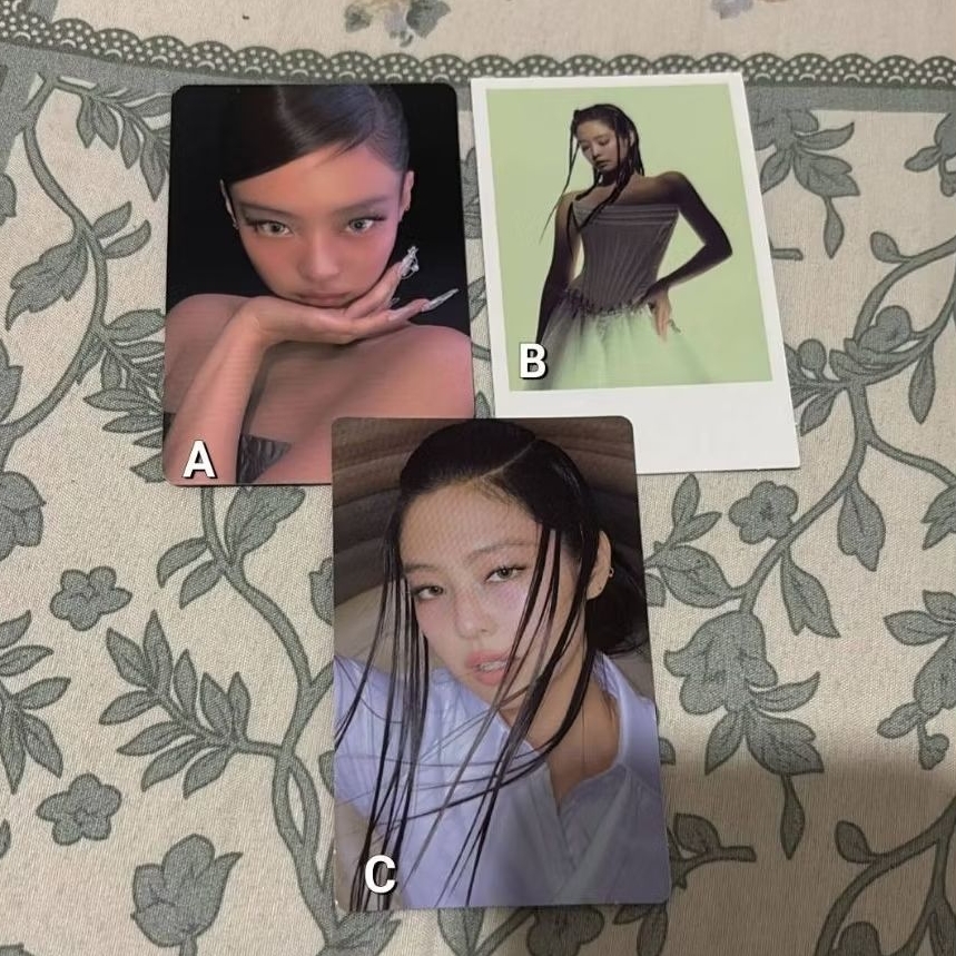 photocard pc jennie pob album silver deadline web weverse official ready ina