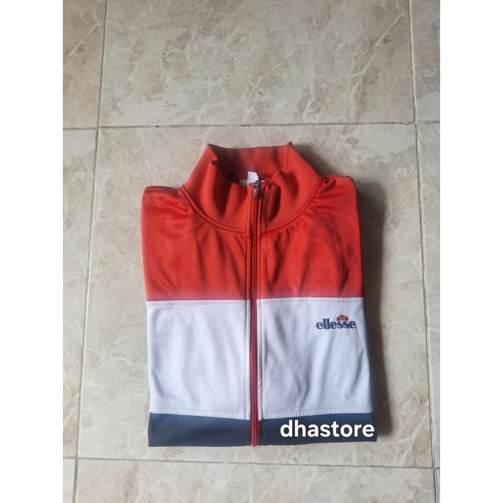 PREMIUM] Tracktop Ellesse Retro Colorblock - Red White Navy