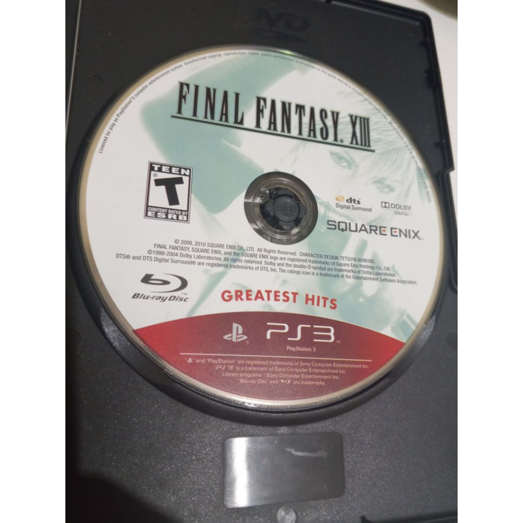 Kaset CD BD Blueray Disc PS3 Playstation3 Final Fantasy XIII original & Cover (second)