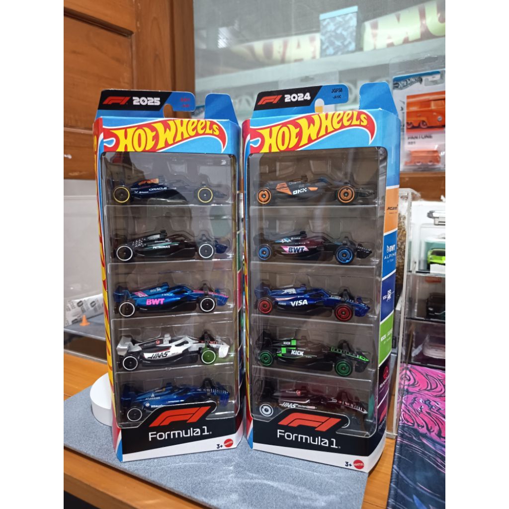 Hot Wheels 5 Pack F1 Formula 1 2025 2024 Terbaru