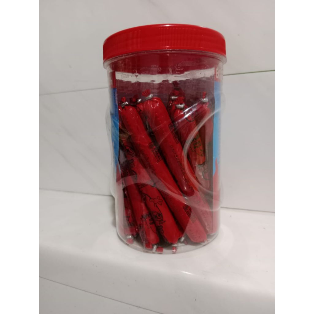 Sosis So Nice Pedas Siap Makan Rasa Sapi Toples 25pcs