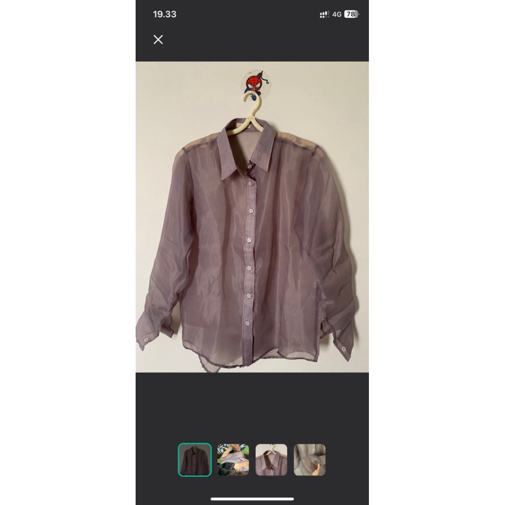 kemeja transparan sheer shirt