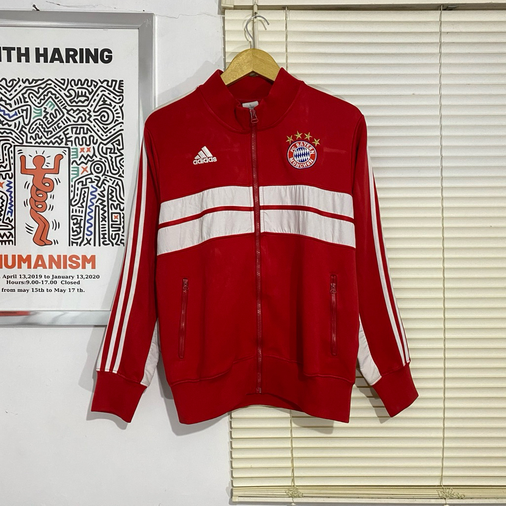 Jaket Vintage Adidas Bayern Munchen Tracktop Jacket