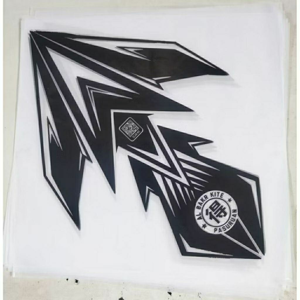 Kertas layangan 1 warna hitam