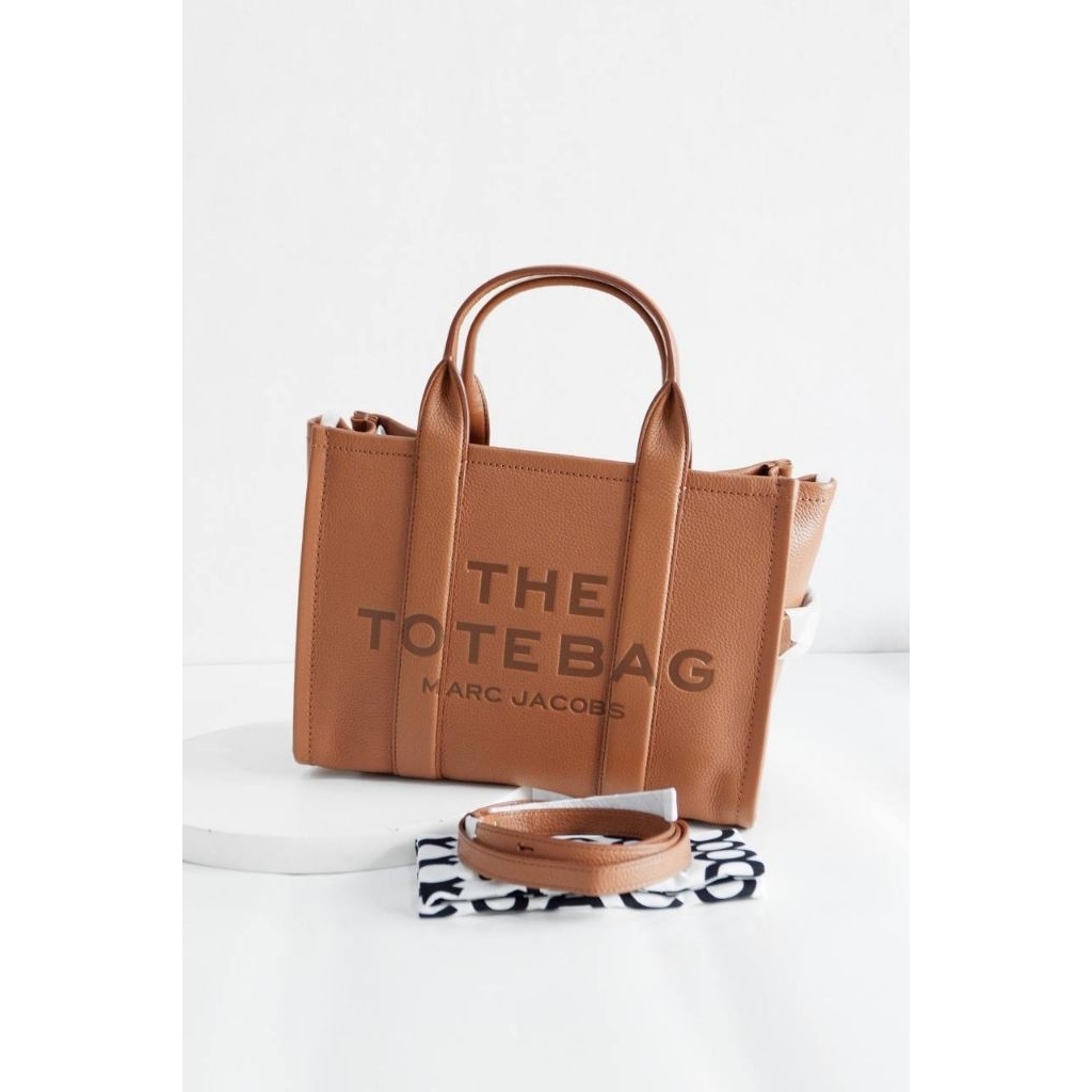 MJ The Leather Medium Tote Bag Argan Oil