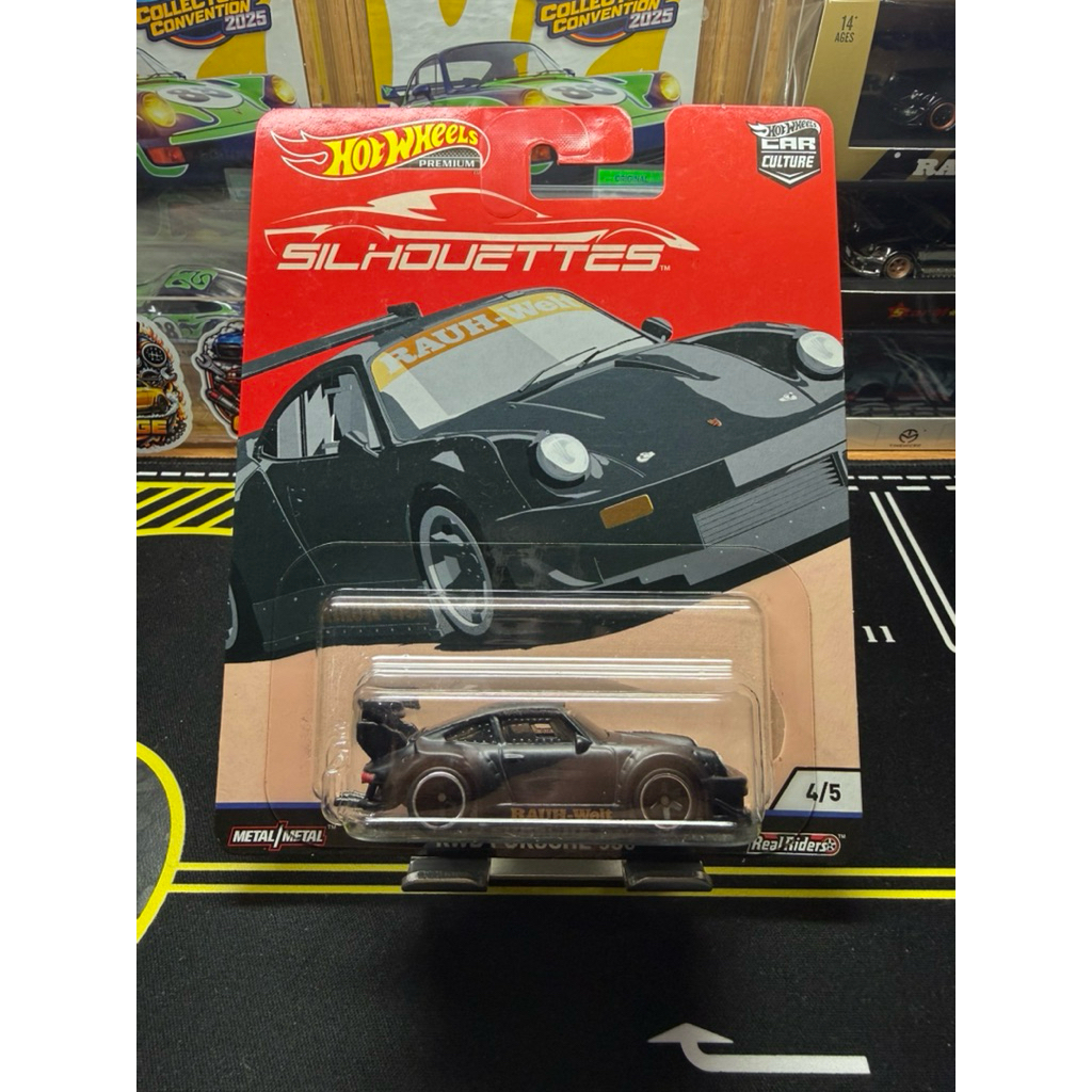 Hotwheels Silhouettes RWB Porsche 930 Black [Free Protector]