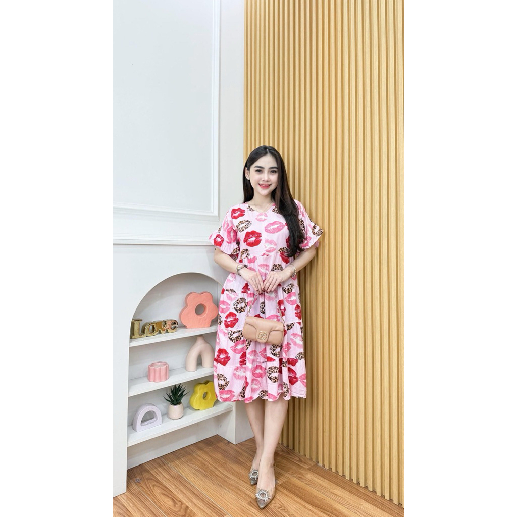 Dress Rayon Premium Ruffle