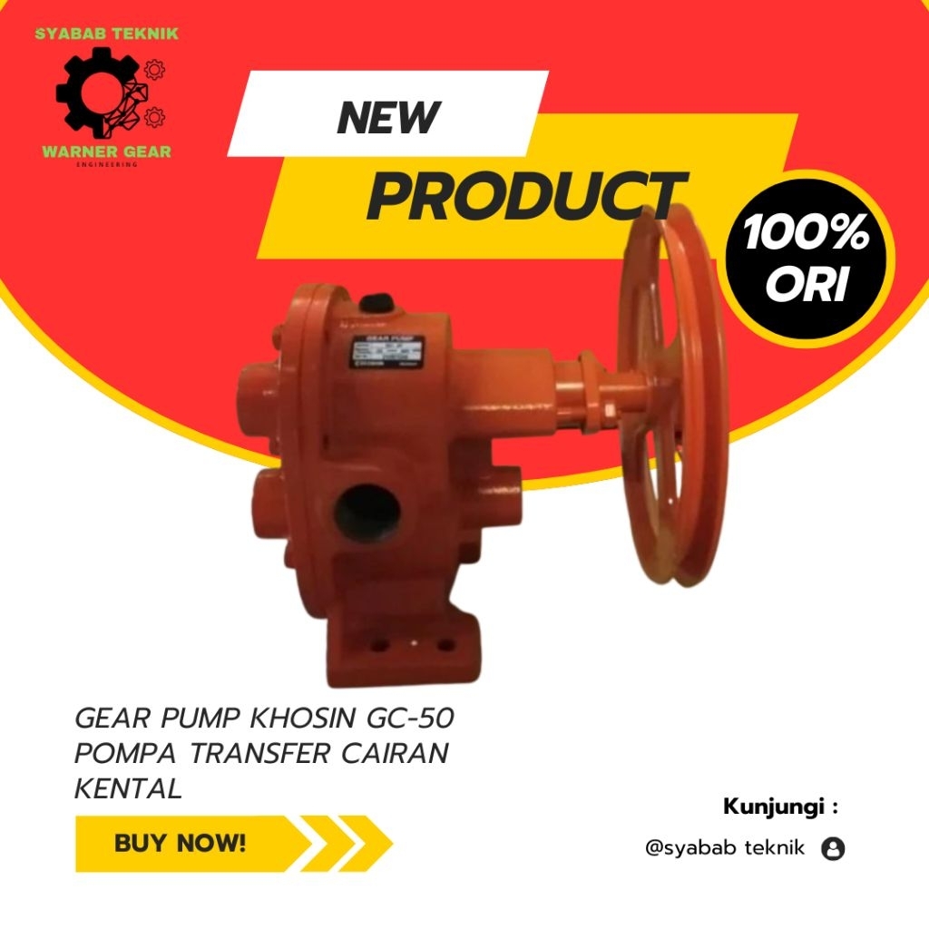 GEAR PUMP KHOSIN GC-50 POMPA TRANSFER CAIRAN KENTAL
