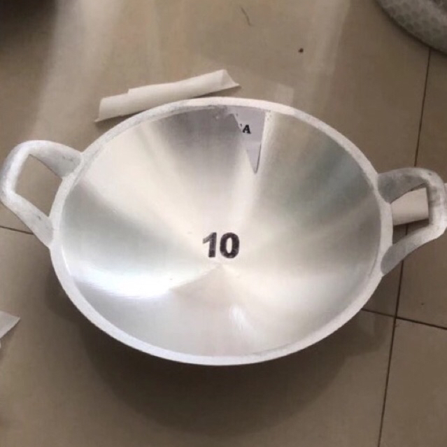 wajan cekung cor aluminium / wajan termurah / wajan aluminium / wajan no 10 / wajan