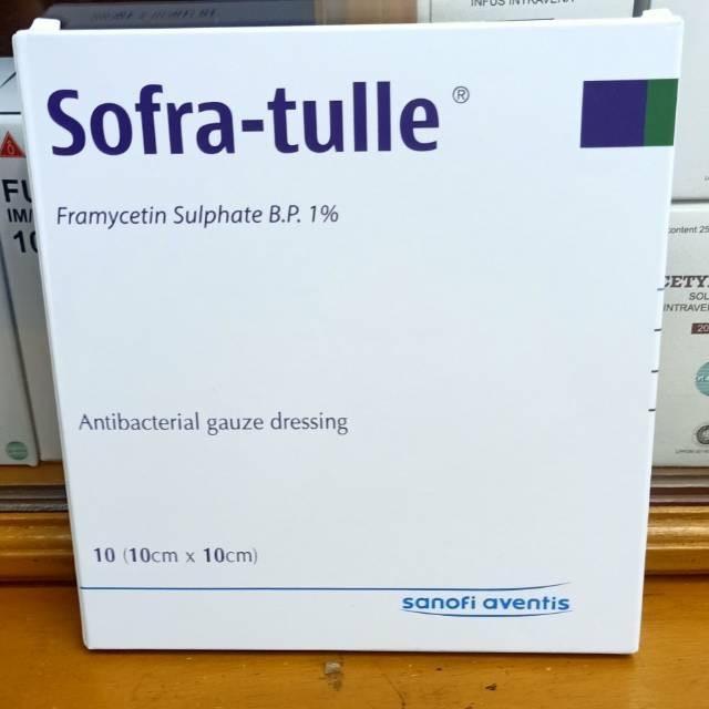 Sofratulle Antiseptik Gaze Dressing 10x10cm Per Kemasan Putih