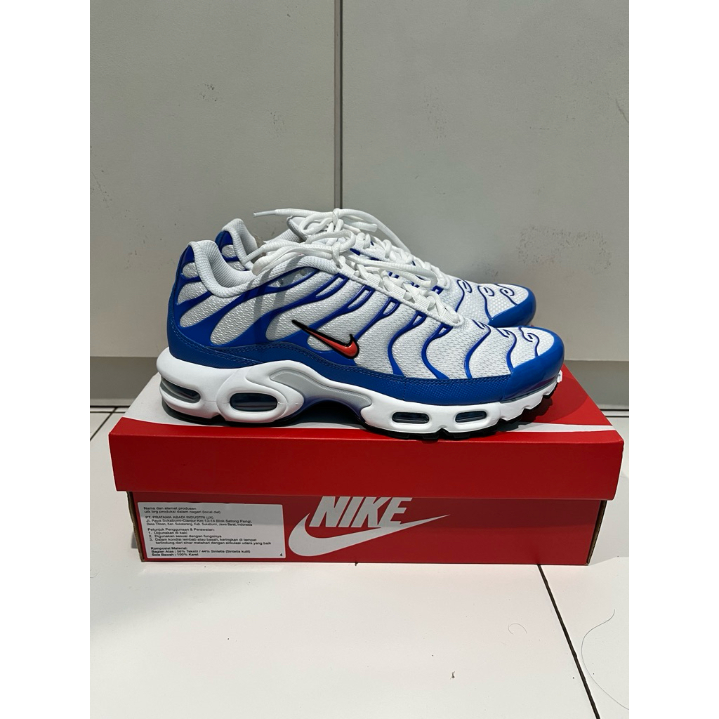 ORIGINAL NIKE AIRMAX TN WHITE BLUE SIZE 41