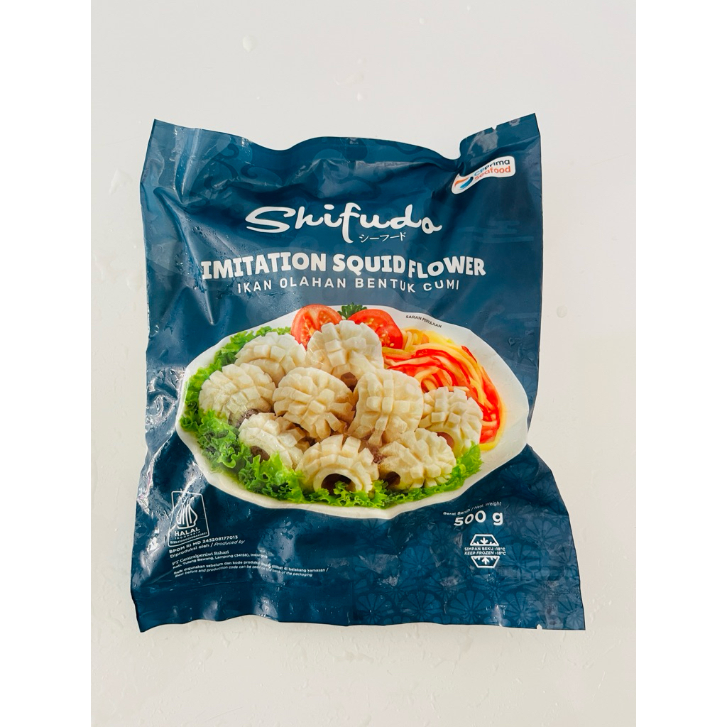 Shifudo Kembang Cumi Imitation Squid Flower 500gr Makanan Beku Ikan Olahan Bentuk Cumi - Food, Froze