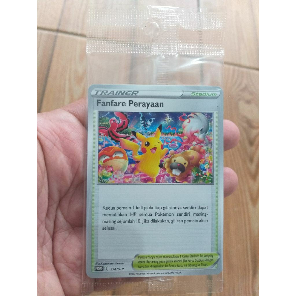ASLI Kartu Pokemon Fanfare Perayaan promo card