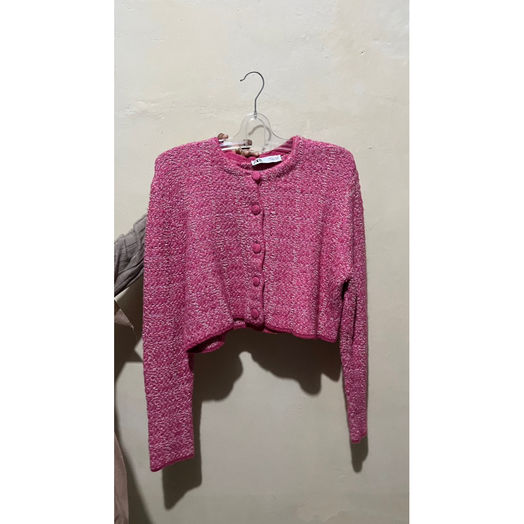 PRELOVED CARDIGAN TWEED ZARA