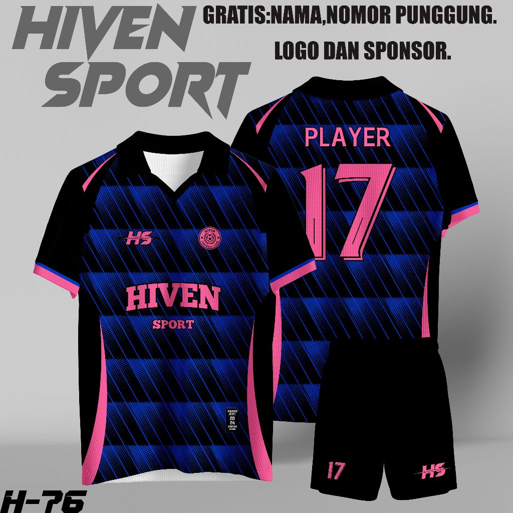 JERSEY FUTSAL CUSTOM NAMA + PUNGGUNG + LOGO MERAH HITAM UNTUK ANAK DEWASA CEWEK COWOK KEREN
