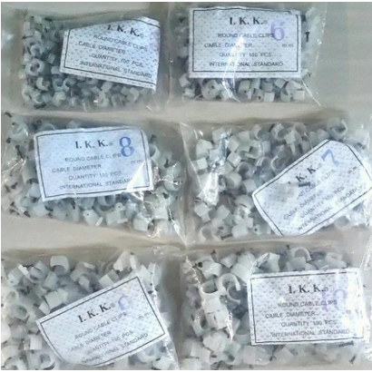 Paku Beton Hitam Klem Kabel Merk IKK