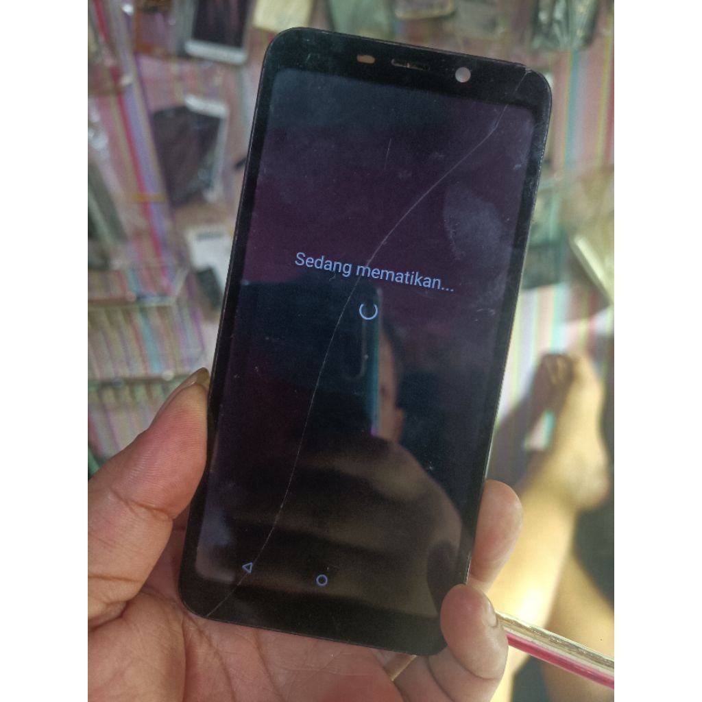lcd Meizu c9 ori copotan minus retak sehelai sentuh normal