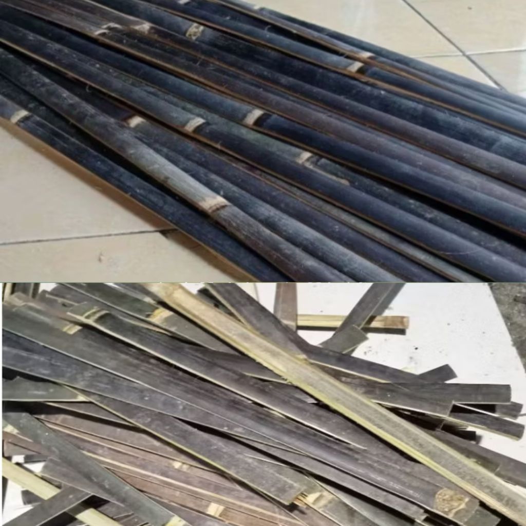 Bilah Bambu Hitam / Ajir Bambu Hitam berbagai ukuran