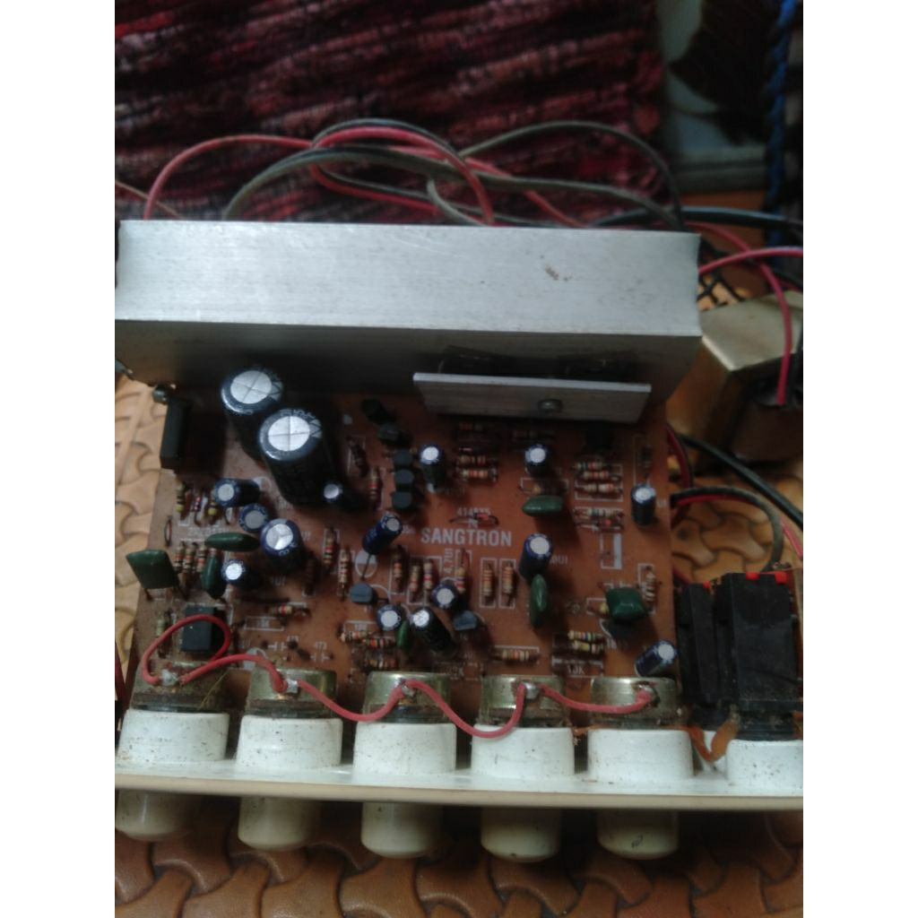 Modul ampli speaker bekas plus trafo