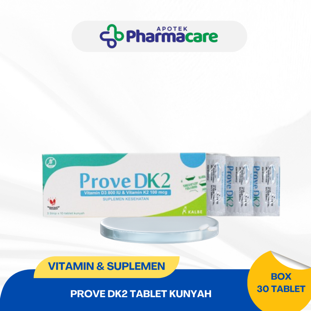 Tablet Prove DK2 30 Tablet - Vitamin D3 800 IU & K2 100 mcg