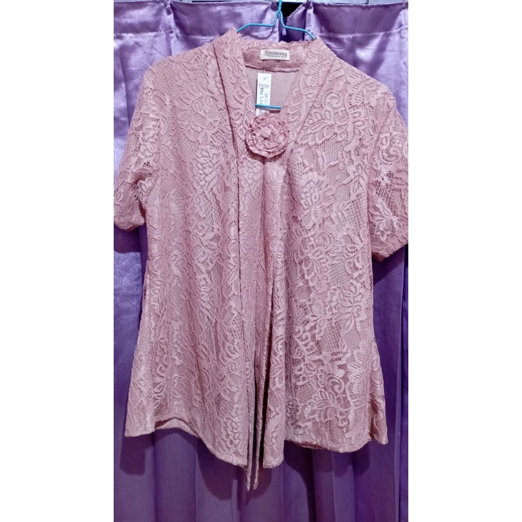 Kebaya Brokat Lengan Pendek