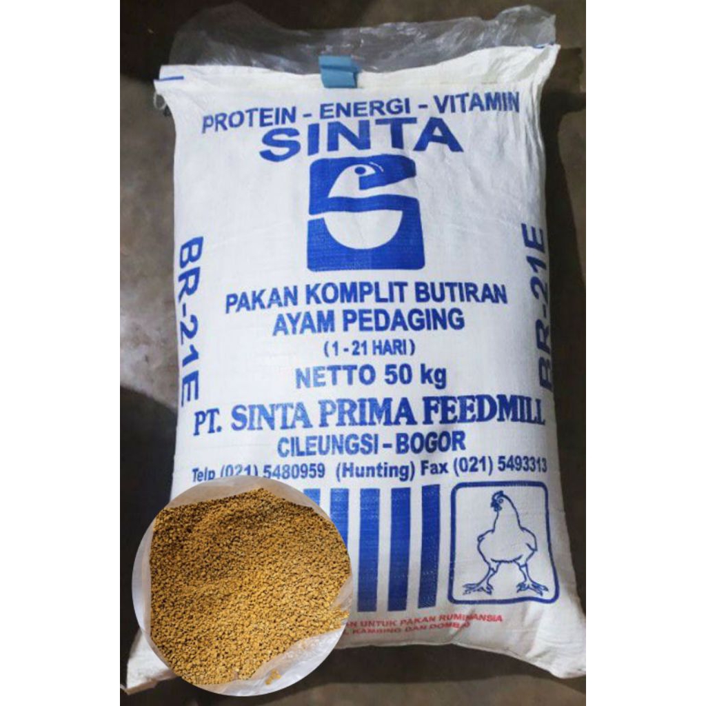Voer/Pakan/Makanan Ayam BR-21E Kemasan 1 Kg